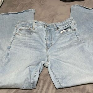 Light blue American eagle flared jeans